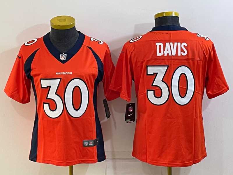 Women's Denver Broncos #30 Terrell Davis Orange 2022 Vapor Untouchable Stitched NFL Nike Limited Jersey,We sell and wholesale Women's Denver Broncos #30 Terrell Davis Orange 2022 Vapor Untouchable Stitched NFL Nike Limited Jersey on line form chian!